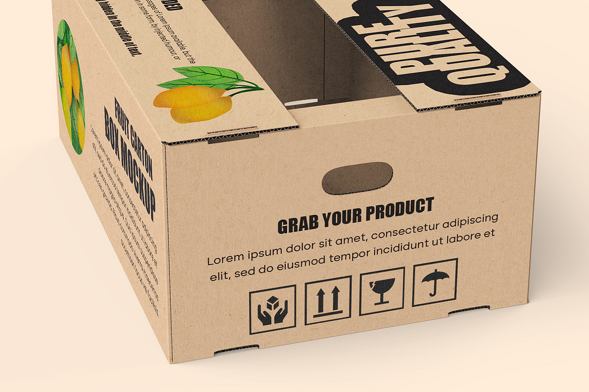 Fresh Fruit Carton Mockup, a Packaging Mockup by Ram Studio LLC (Photo 13 of 16)