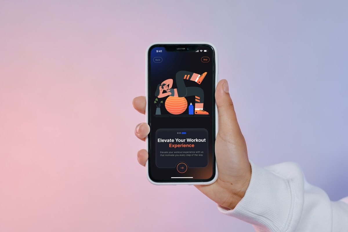 Fitness / Gym Onboarding Screens UI, an UI Kit Template by DesignBox (Photo 5 of 5)