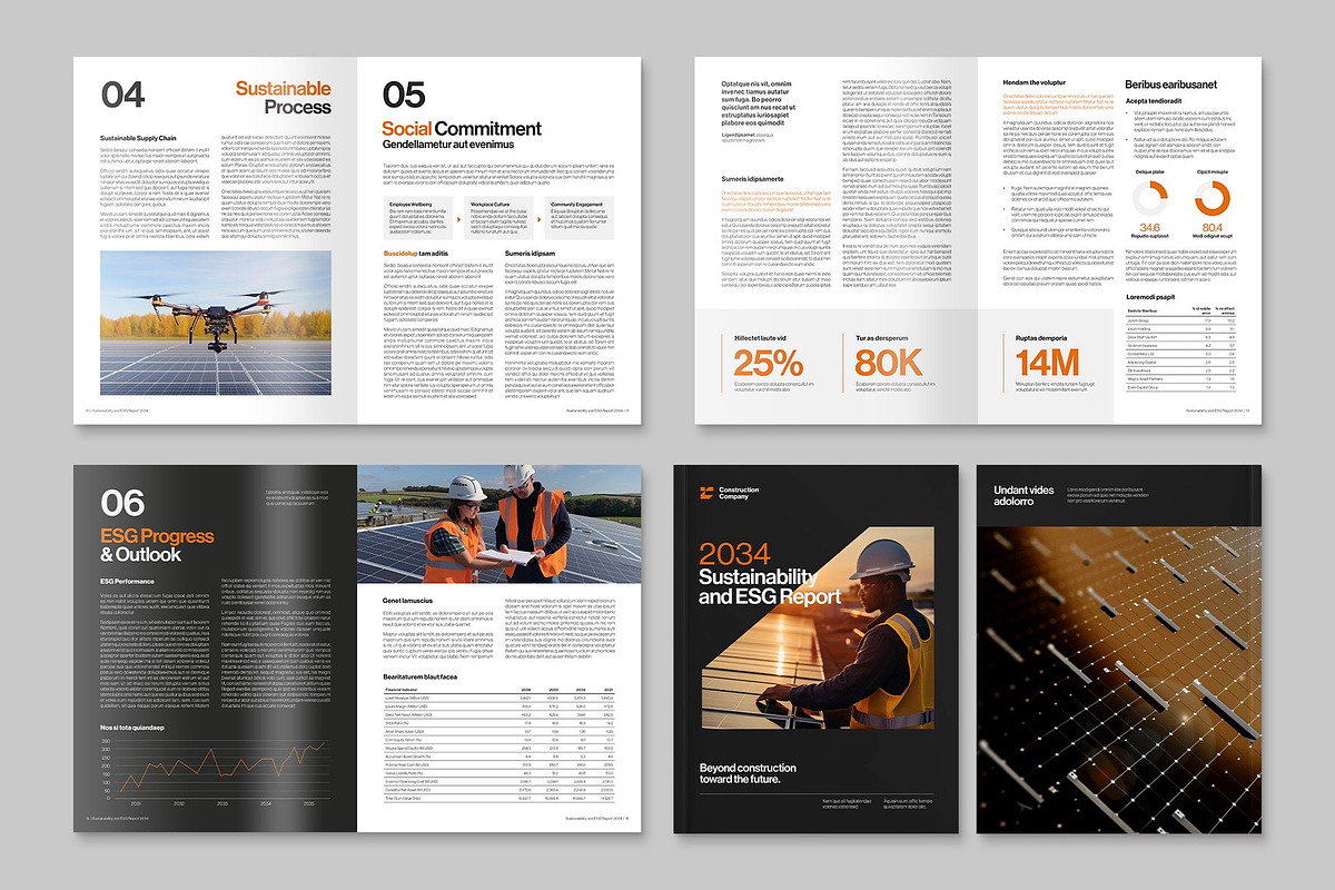 Sustainability Report Template preview 4