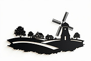 Dutch Windmill Field Set, an Illustration by Designs_River (Thumbnail 5 of 10)