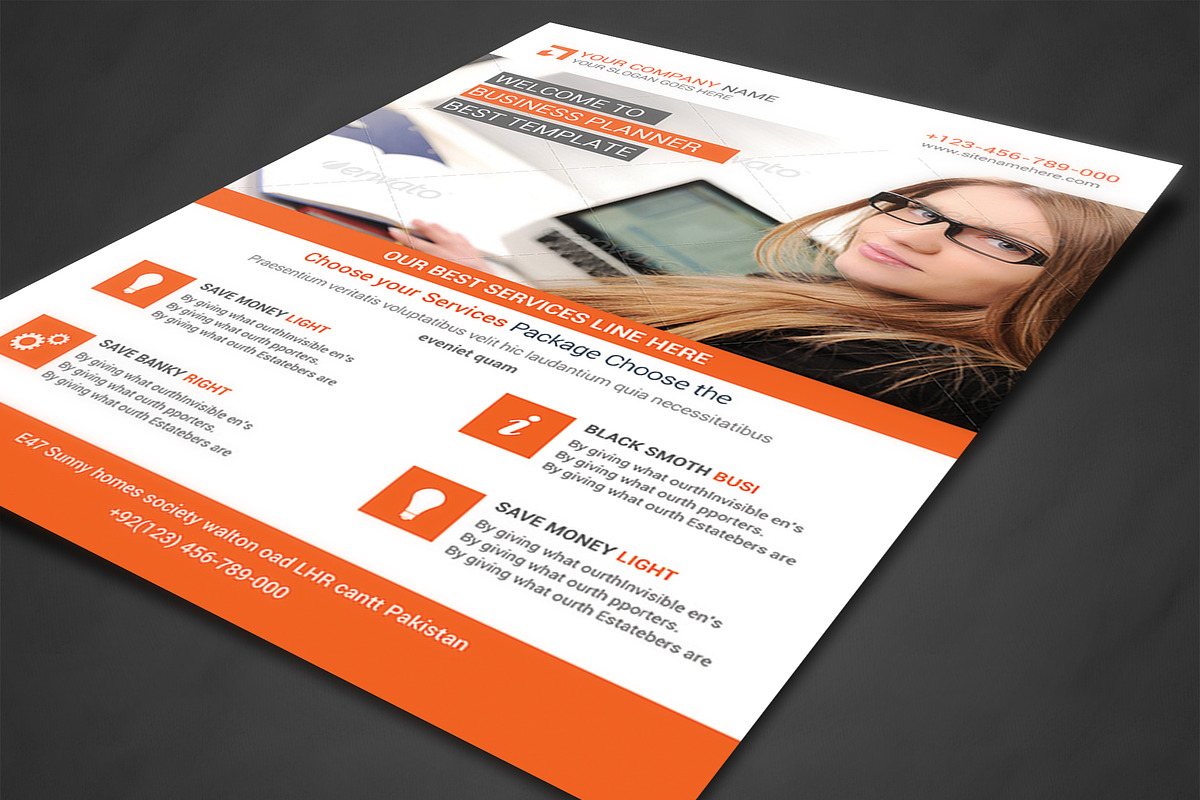 Business Corporate Flyers, a Flyer Template by AfzaalGraphics (Photo 2 of 4)
