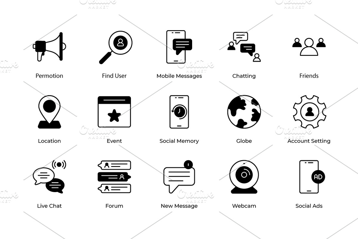 Social Media icons, an Icon by Vector Squad (Photo 3 of 5)