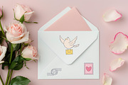 Post office, mail delivery set, an Object Illustration by JulyGart (Thumbnail 3 of 3)