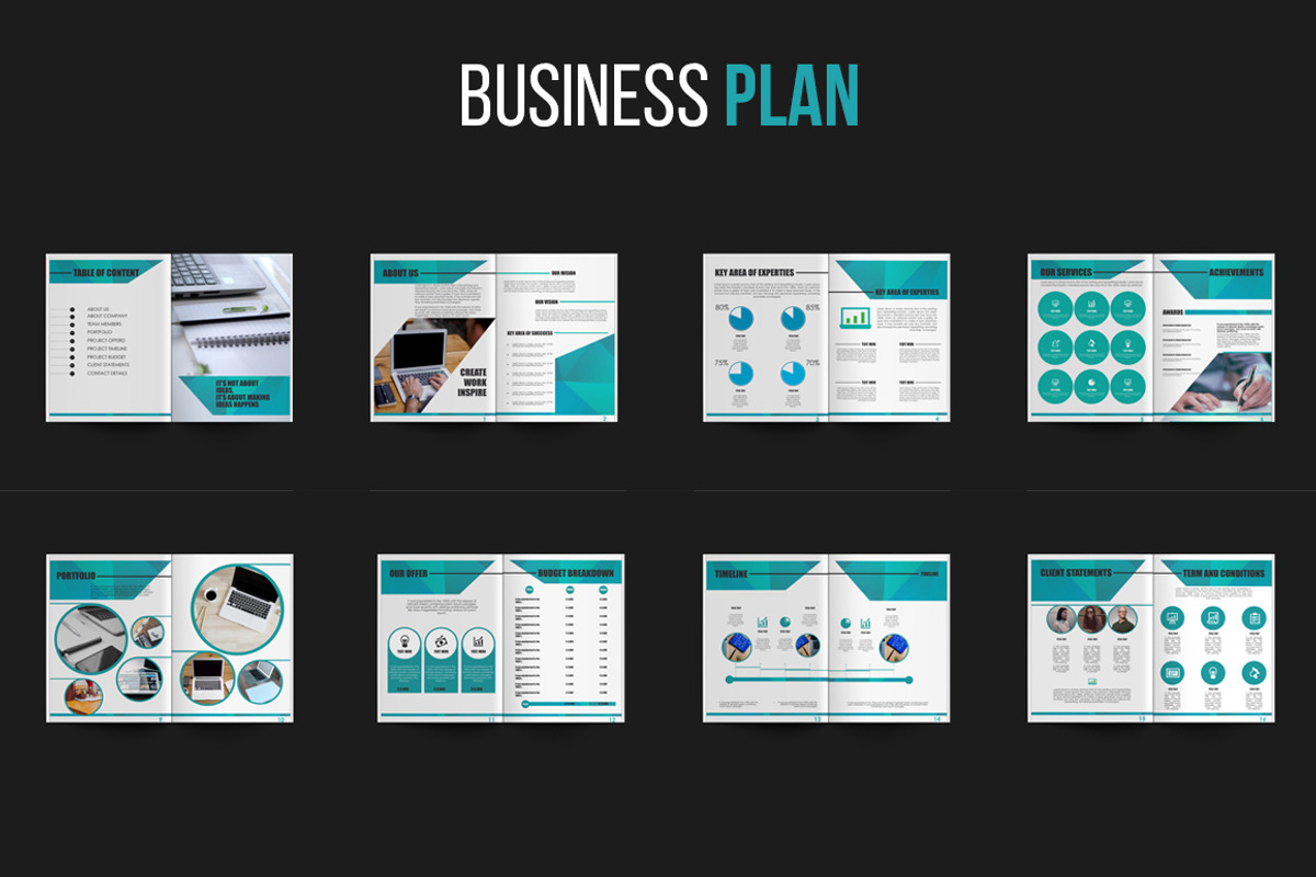 Business Plan, a Stationery Template by ZohairKhanLtd (Photo 2 of 2)