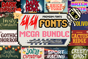 44 Fonts Mega Bundle, a Handwritten Font by Brown Cupple