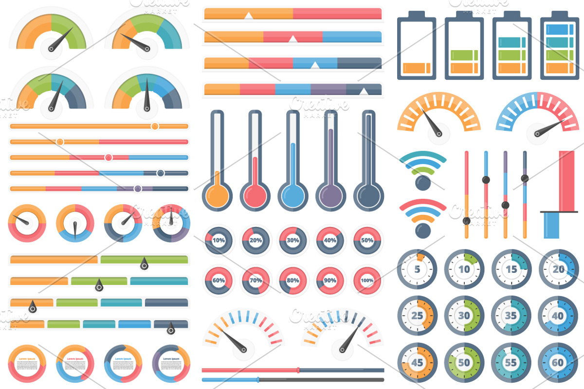 Indicators, a Graphic by PixMarket