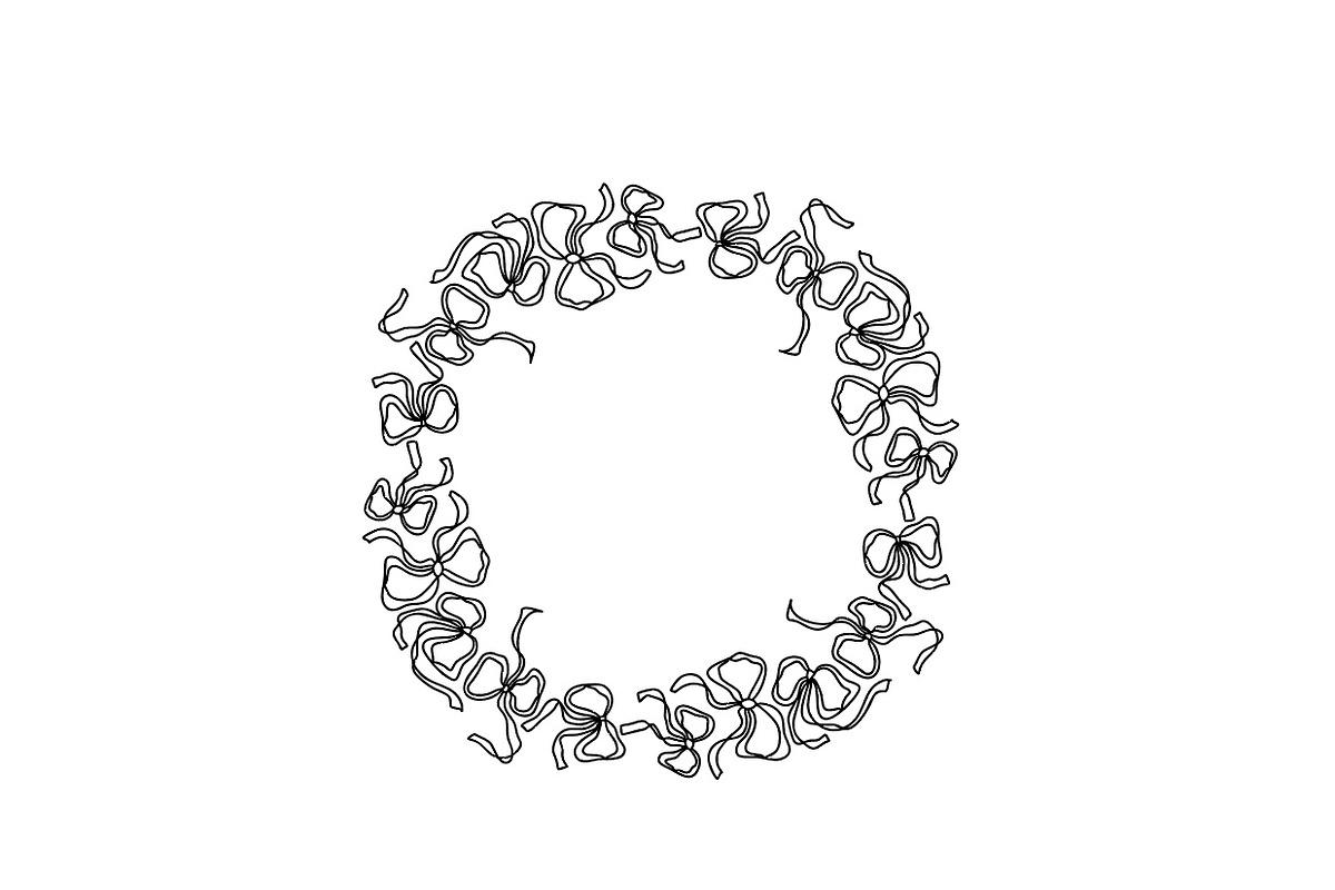 Christmas Bow – Chalk Template, an Object Graphic by Tove Malm Studio (Photo 4 of 4)