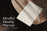 Mindful Weekly Planner, a Templates & Theme by LauraGutiérrez4 (Thumbnail 1 of 2)