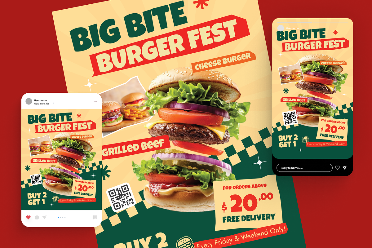 Food Promotion Flyer Set, a Flyer Template by Annora Studio (Photo 2 of 6)
