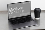 MacBook Air Mockup PSD, a Mac Mockup by Feel This (Thumbnail 2 of 3)