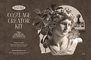 Vintage Collage Creator Kit 750+ PNG, an Object Graphic by iHemalaya (Thumbnail 6 of 10)