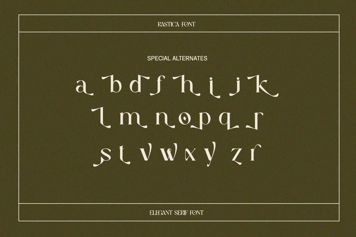 Elegant Serif - Rastica, a Serif Font by Font Liner (Photo 8 of 12)