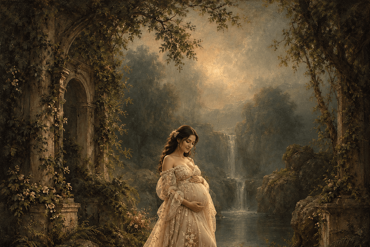 Painterly Landscape Digital Backdrop, a Background Graphic by Walllow Creatives (Photo 4 of 7)