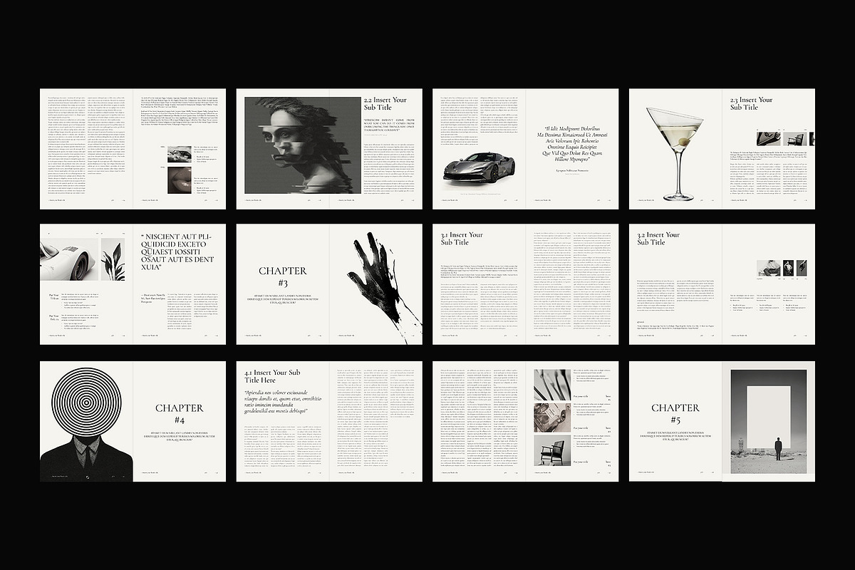 Book Title Layout Design Template, a Brochure Template by ArtisanaAura (Photo 20 of 21)