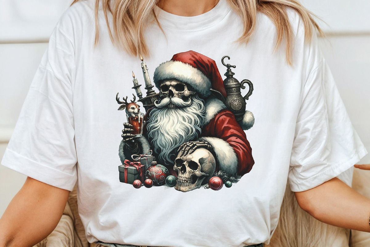 Gothic Christmas Watercolor Clipart, an Illustration by CraftArtStudio (Photo 4 of 6)