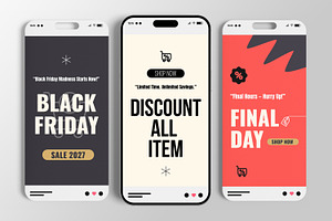 Black Friday Social Media Story Post, a Social Media Template by MightyDesign