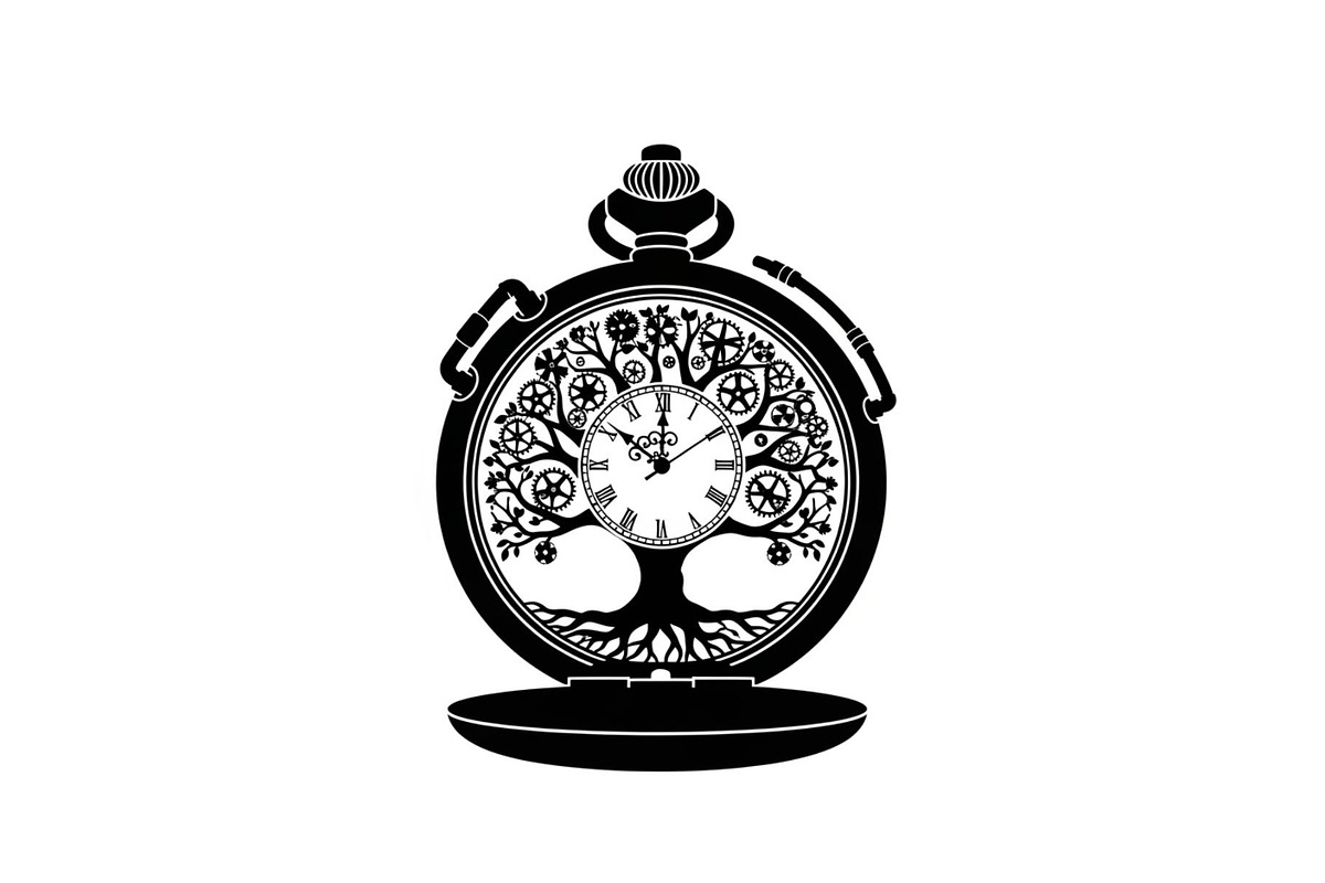 Steampunk Tree of Life Symbol Bundle, an Illustration by yasushie (Photo 12 of 31)