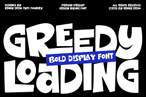 Greedy Loading Bold Display Font
