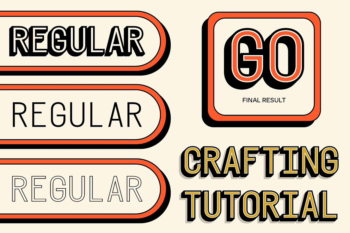 CS Diego Mono 3D, a Sans Serif Font by Craft Supply Co. (Photo 3 of 8)