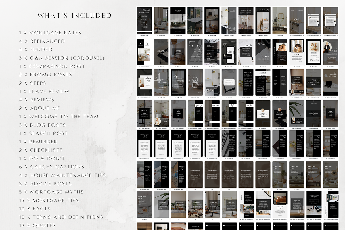 100 Mortgage Broker Story Templates, a Social Media Template by ZoaniDesign (Photo 2 of 9)