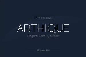ARTHIQUE ELEGANT FONT