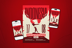 Indonesia Independence Day Flyer Set, a Flyer Template by The Good Store