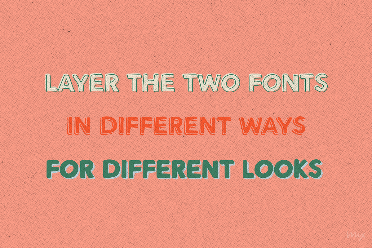 Sunny Sumo — A Layering Sans Serif, a Sans Serif Font by Mix Fonts (Photo 6 of 7)
