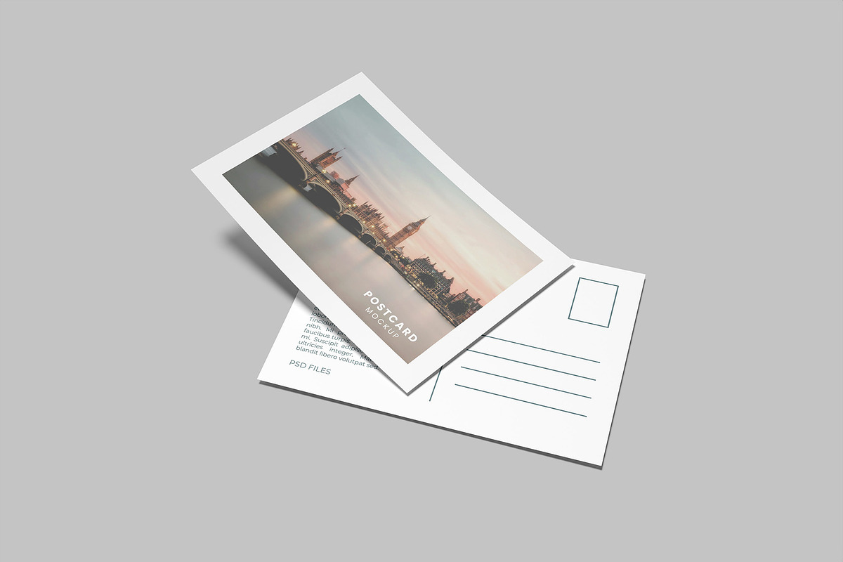 Postcard Mockup - Greeting Card, a Card Template by Graphiculon (Photo 6 of 11)