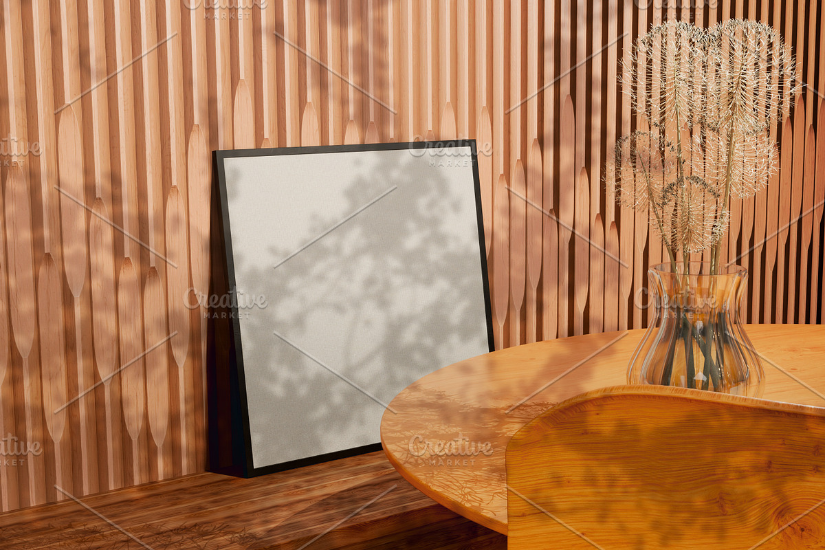 Square Frame Mockup in Cozy Studio, a Household Mockup by Mehedi Hasan (Photo 8 of 9)