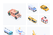 Isometric Transportation Icons, a Duotone Icon by Vectors Market (Thumbnail 6 of 9)