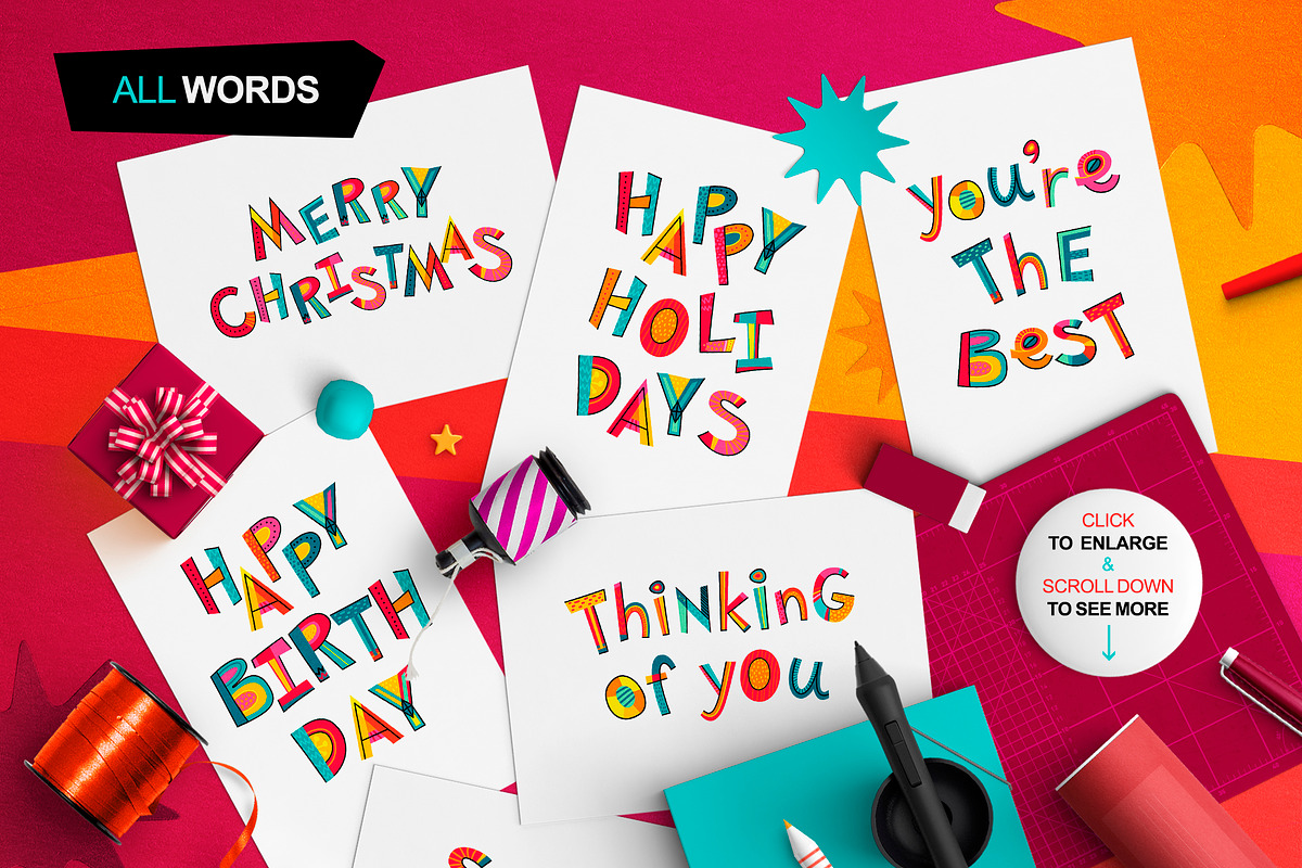 Yeah! - alphabet & set of words, an Object Graphic by Alextanya (Photo 8 of 8)