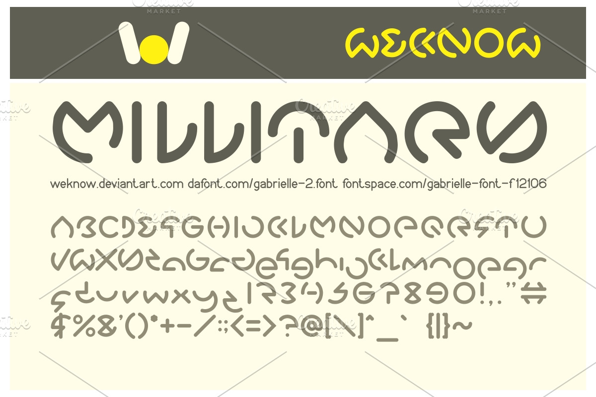 Gabrielle font preview 3