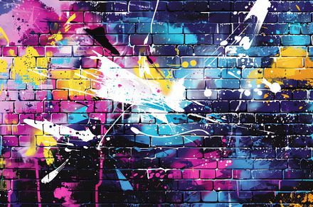 Colorful Abstract Urban Style Hiphop, an Abstract Photo by Pixeness