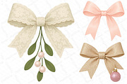 Coquette Christmas Bow Clipart, an Illustration by DreamPrint404 (Thumbnail 4 of 4)
