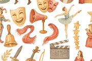 Vintage Opera Theater Icons, an Object Graphic by RT Studio (Thumbnail 4 of 4)