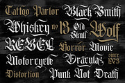 Blackent, a Blackletter Font by Burntilldead (Thumbnail 8 of 11)