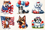 4th Of July Dog Sublimation Clipart, a Seasonal Illustration by Rose Art (Thumbnail 3 of 4)