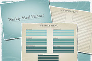 Weekly Meal Planner, a Card Template by Naltik (Thumbnail 1 of 2)