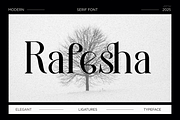 Rafesha Modern Serif Font, a Serif Font by Graphicxell (Thumbnail 1 of 8)