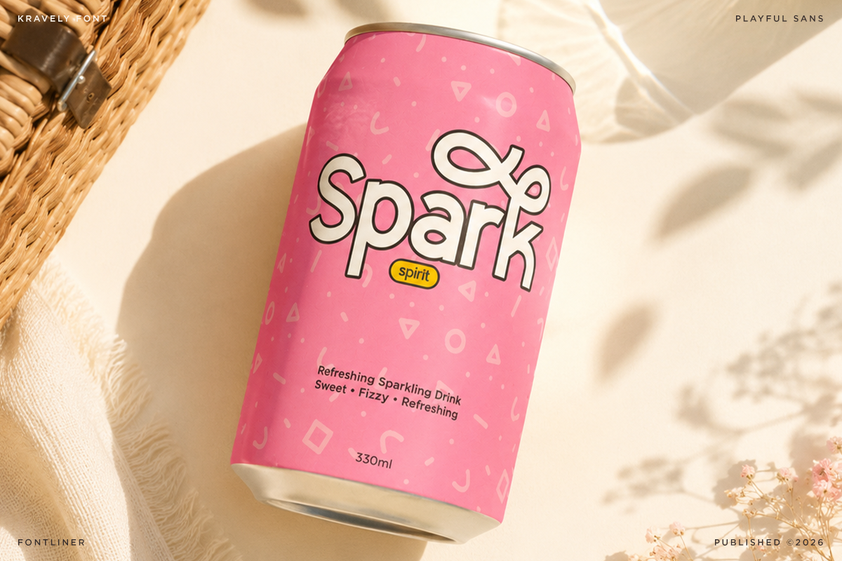 Kravely - Playful Decorative Font, a Sans Serif Font by Font Liner (Photo 7 of 10)