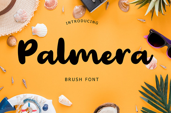 Palmera Brush Font preview 8