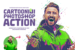 CartooNIJI 2 Photoshop Action, an Action Add-On by iHemalaya