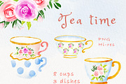 Tea time party bunny clipart, an Illustration by heyiamalice (Thumbnail 4 of 15)