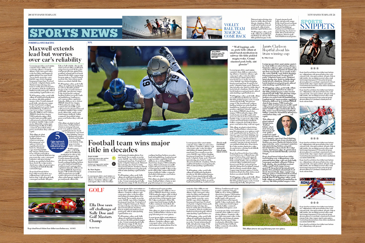 Newspaper Template, a Templates & Theme by Red Cactus Creative (Photo 11 of 14)