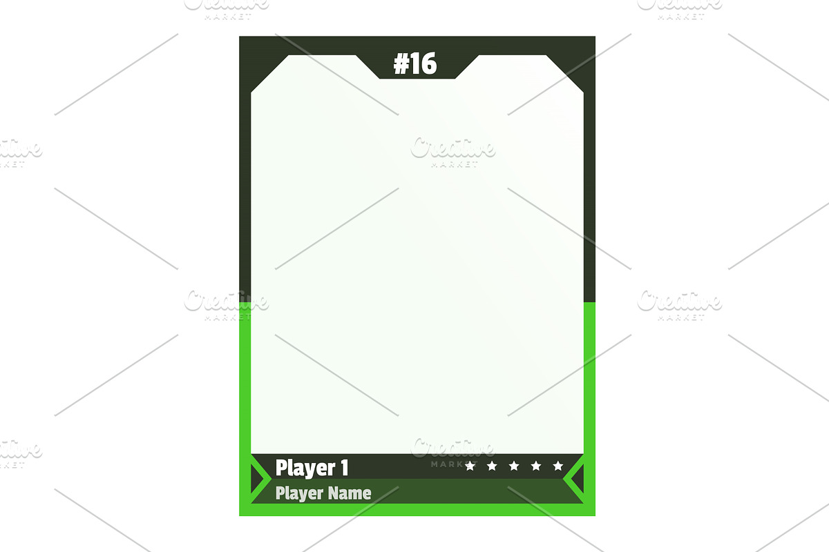 Game sports card template, a Texture Illustration by Things for designers
