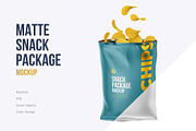 Snack Package Mockup with chips, a Packaging Mockup by easymock (Thumbnail 1 of 7)