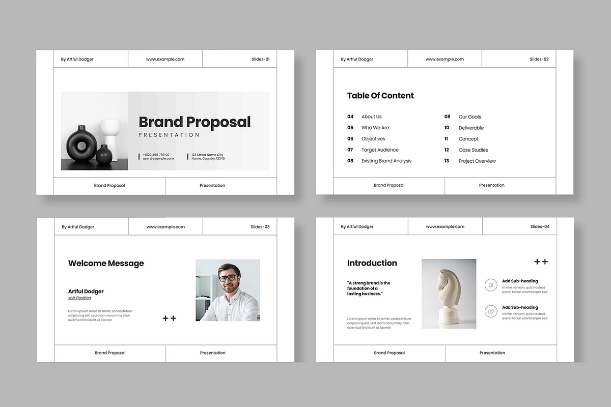 Brand Proposal Presentation Template, a Presentation Template by MightyDesign (Photo 2 of 8)