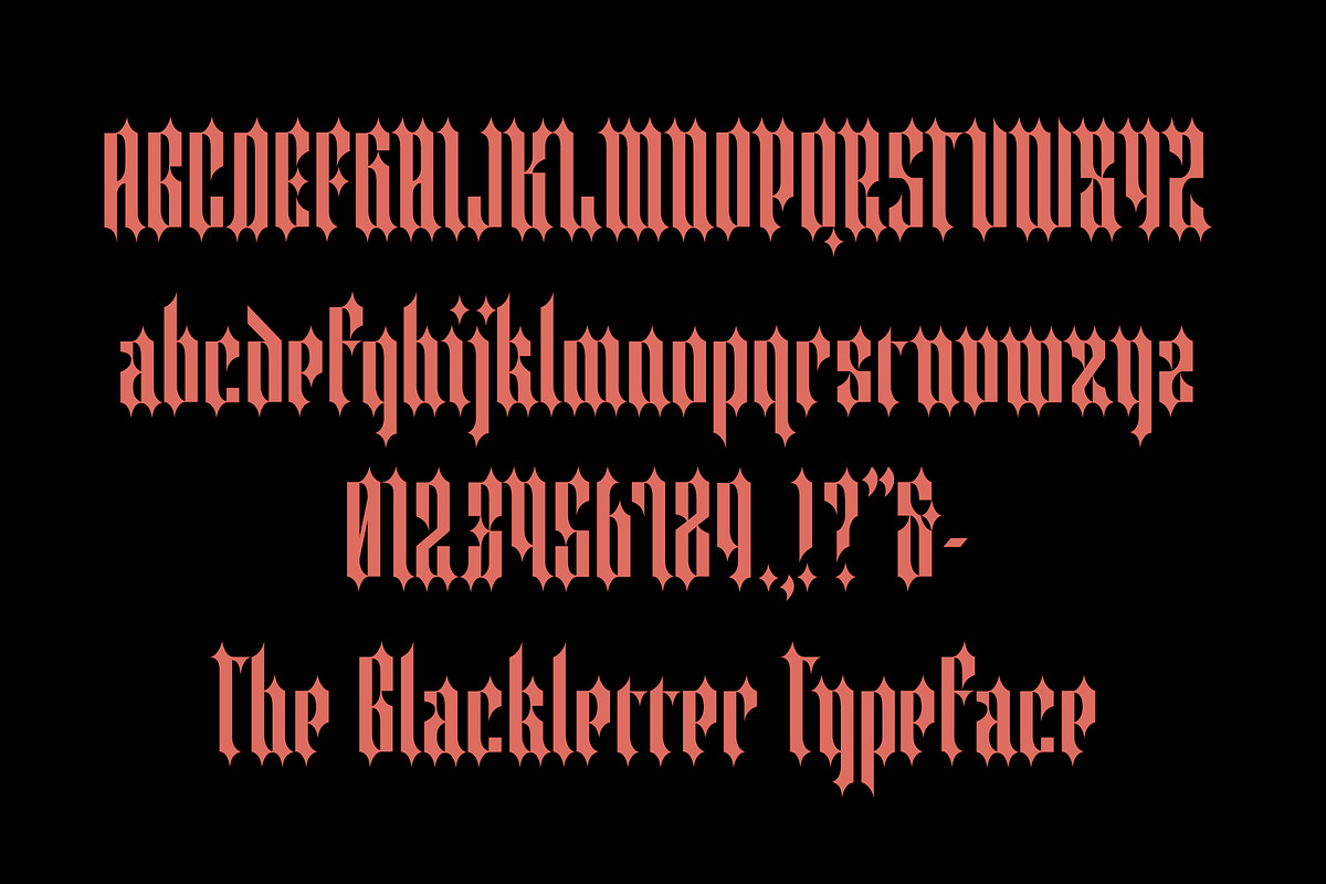 ED Hangerman - Blackletter Typeface, a Blackletter Font by Emyself Design (Photo 4 of 10)