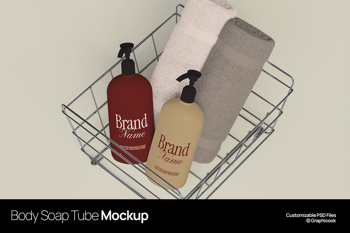 Body Soap Tube Mockup, a Packaging Mockup by graphicook (Photo 1 of 4)