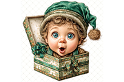 Winter Baby Clipart JPG, a Seasonal Illustration by Memories By Lea (Thumbnail 6 of 20)